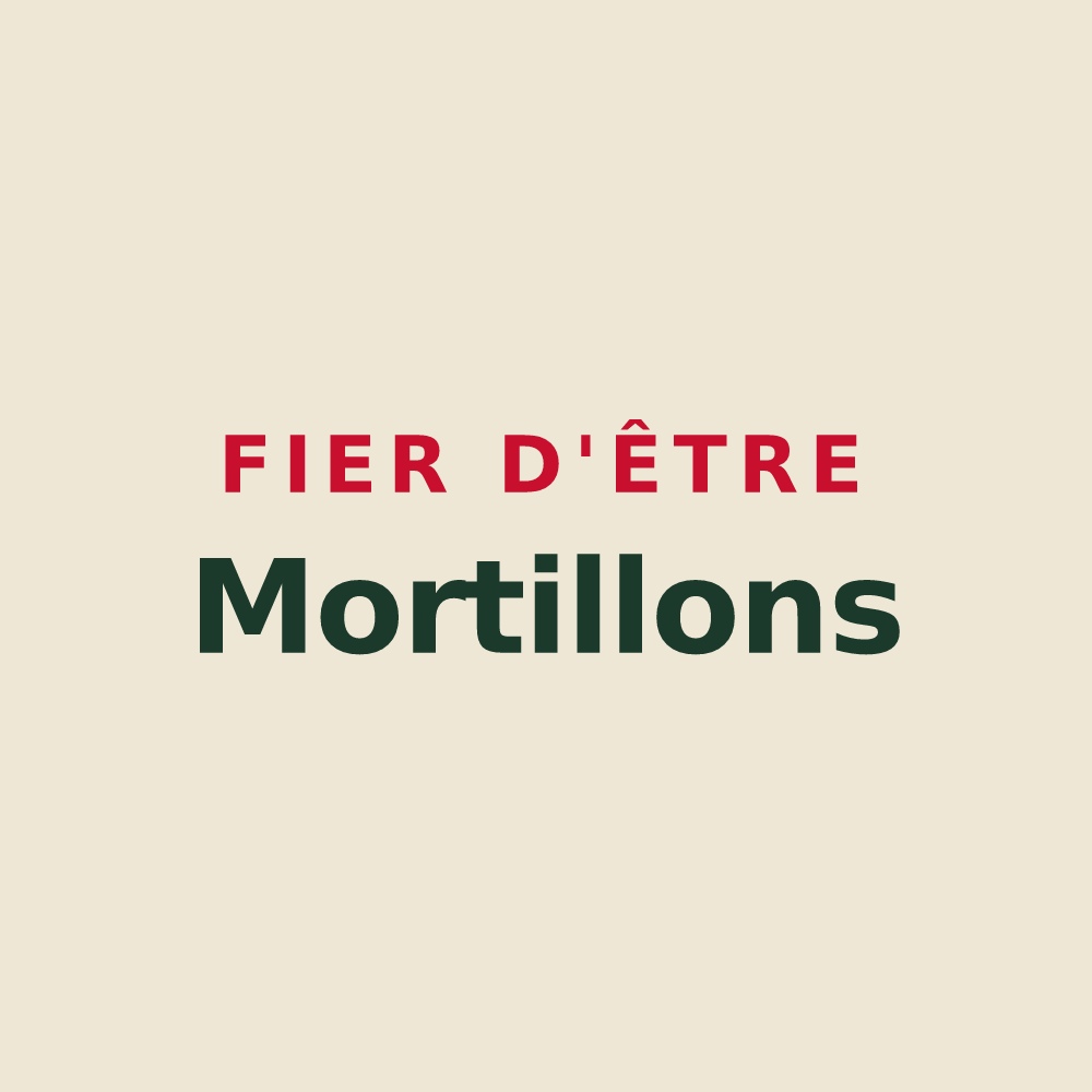 Tote bag « Fier d'être Mortillons » — design pour La Morte