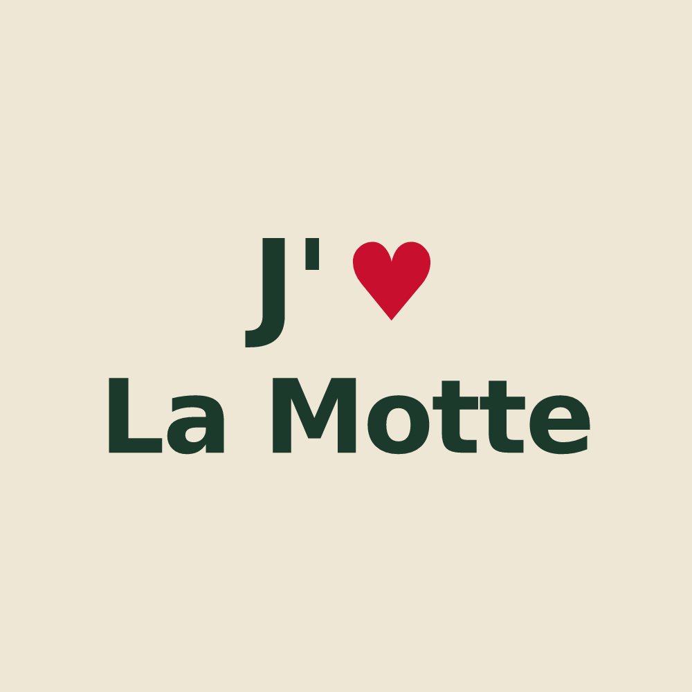 Tote bag personnalisé La Motte — design J'aime La Motte