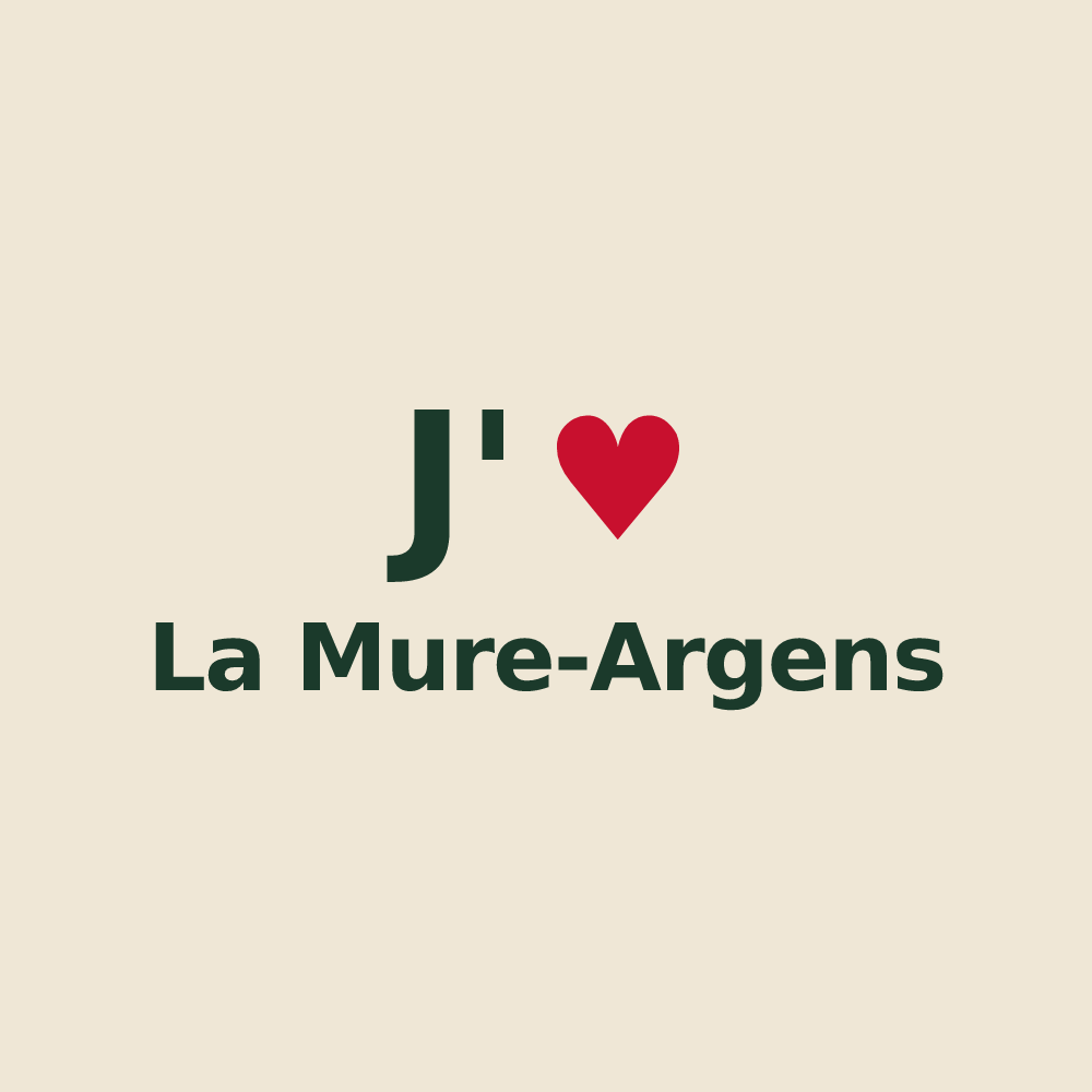 Tote bag personnalisé La Mure-Argens — design J'aime La Mure-Argens