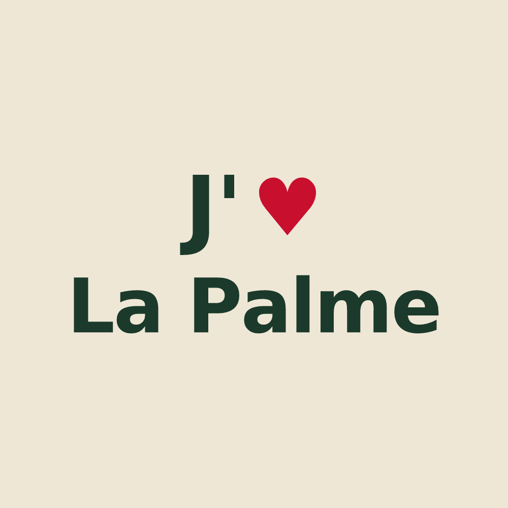 Tote bag personnalisé La Palme — design J'aime La Palme