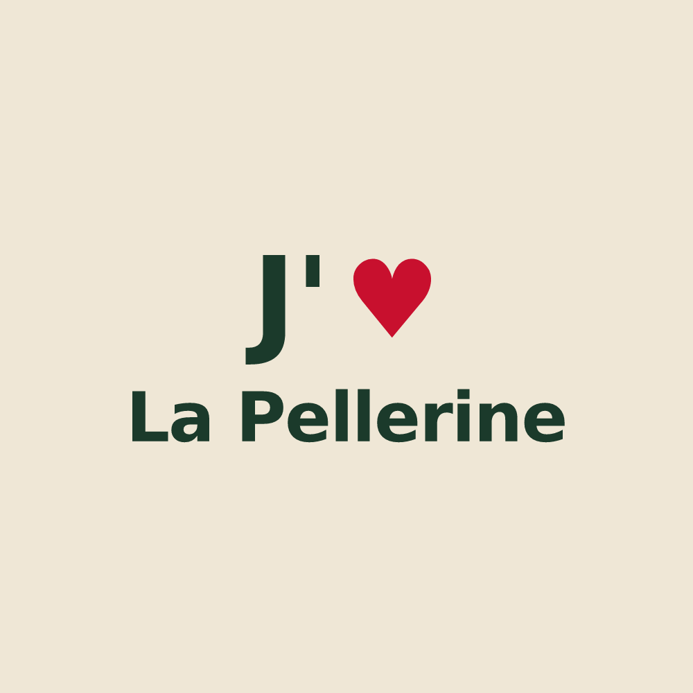 Tote bag personnalisé La Pellerine — design J'aime La Pellerine