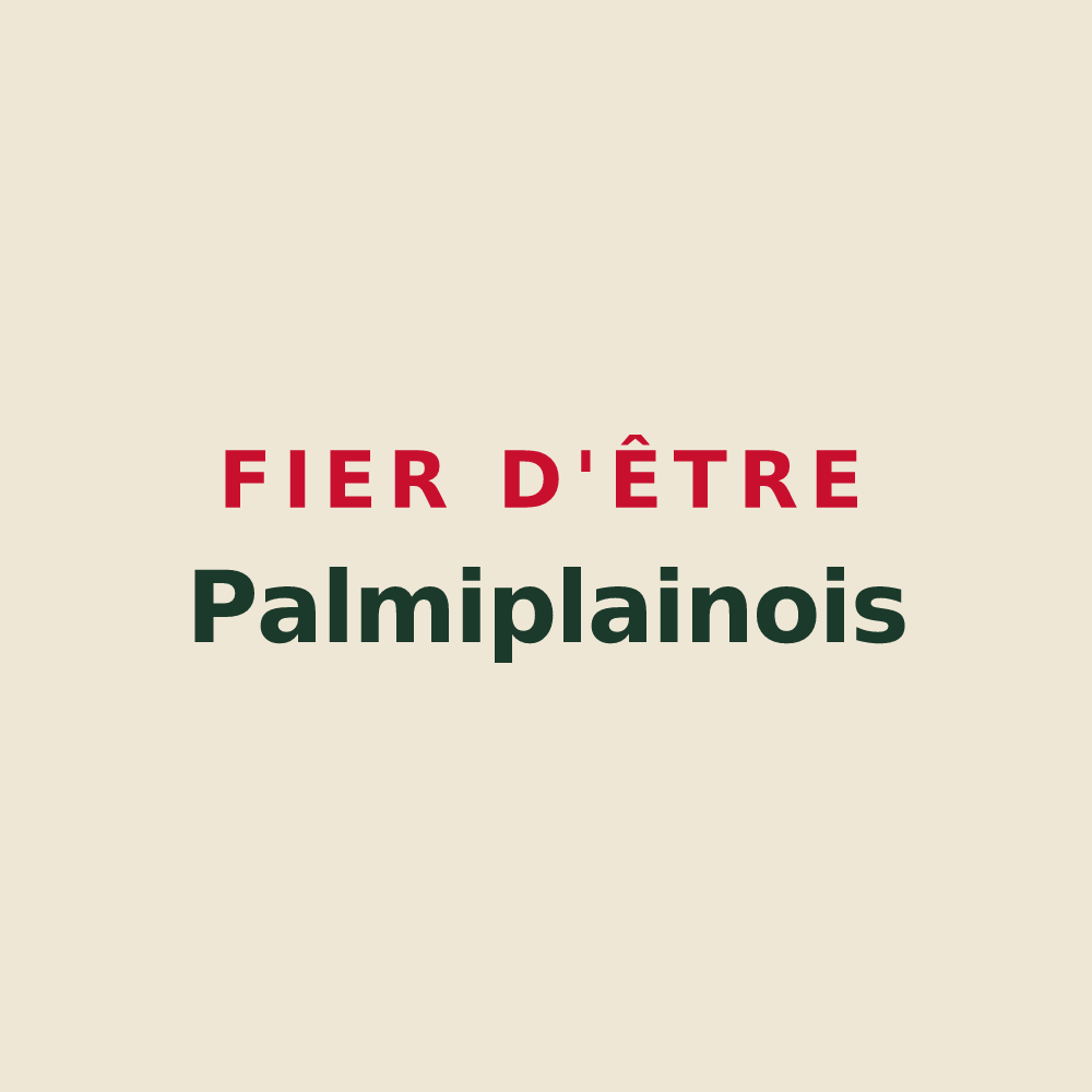 Tote bag « Fier d'être Palmiplainois » — design pour La Plaine-des-Palmistes