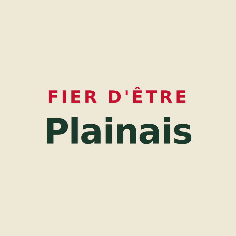 Tote bag « Fier d'être Plainais » — design pour La Plaine