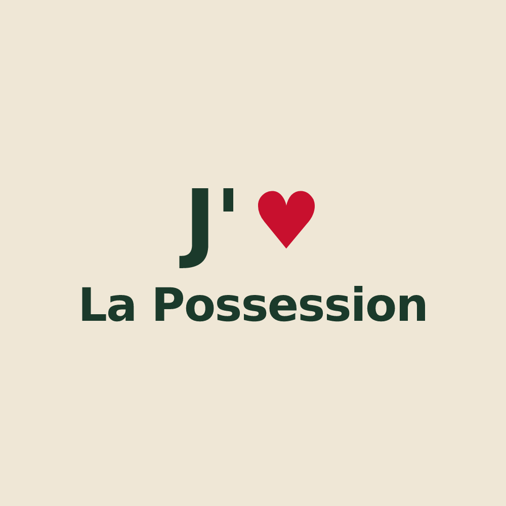 Tote bag personnalisé La Possession — design J'aime La Possession