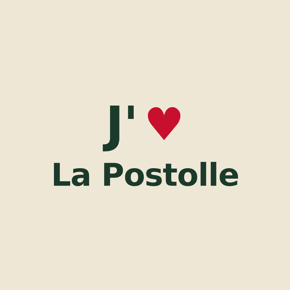 Tote bag personnalisé La Postolle — design J'aime La Postolle