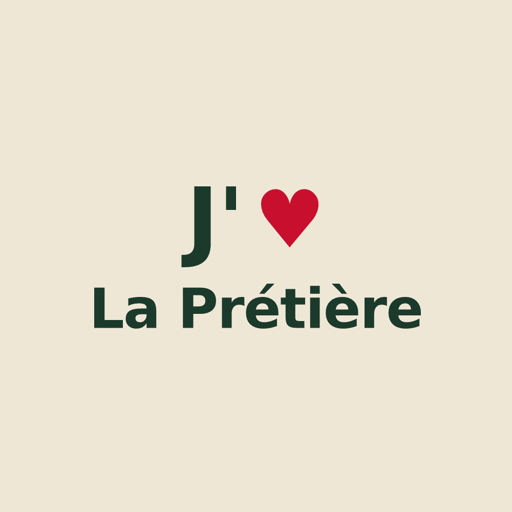 Tote bag personnalisé La Prétière — design J'aime La Prétière