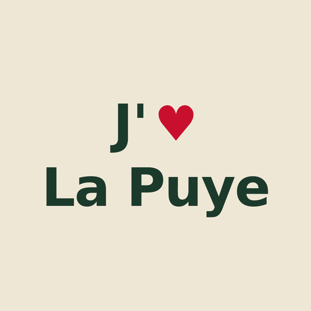 Tote bag personnalisé La Puye — design J'aime La Puye