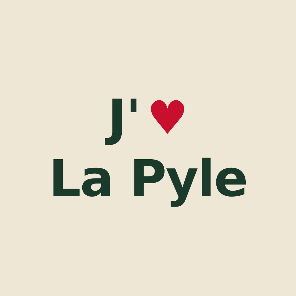 Tote bag personnalisé La Pyle — design J'aime La Pyle