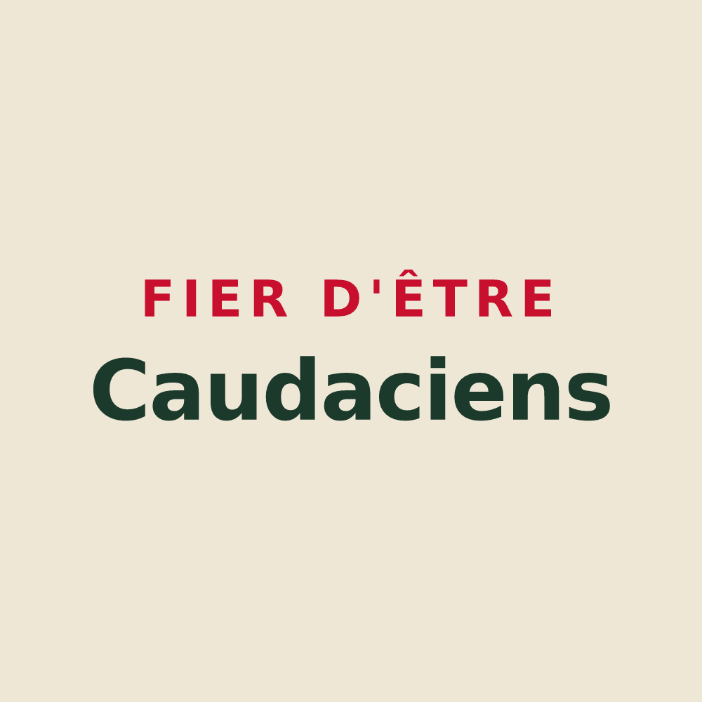 Tote bag « Fier d'être Caudaciens » — design pour La Queue-en-Brie