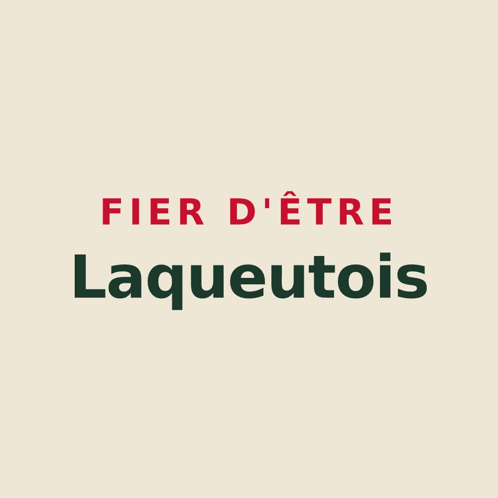 Tote bag « Fier d'être Laqueutois » — design pour La Queue-les-Yvelines