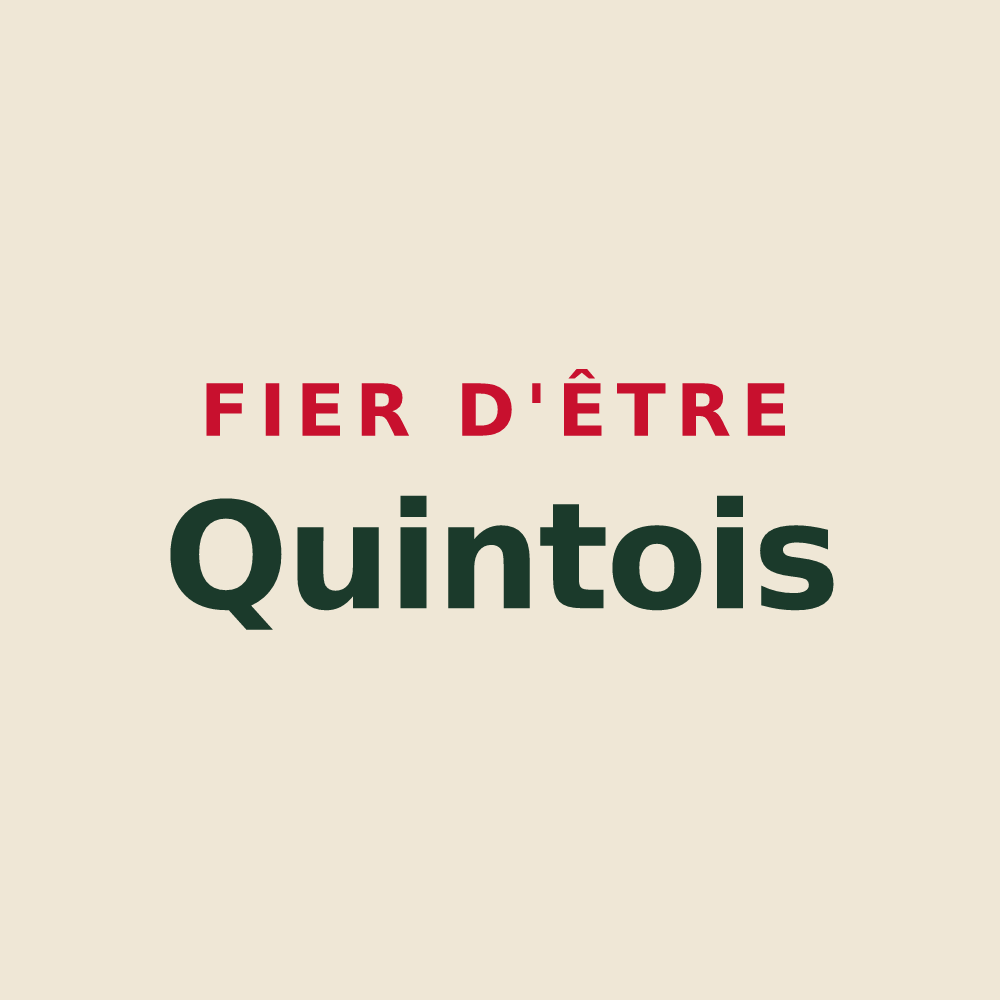 Tote bag « Fier d'être Quintois » — design pour La Quinte