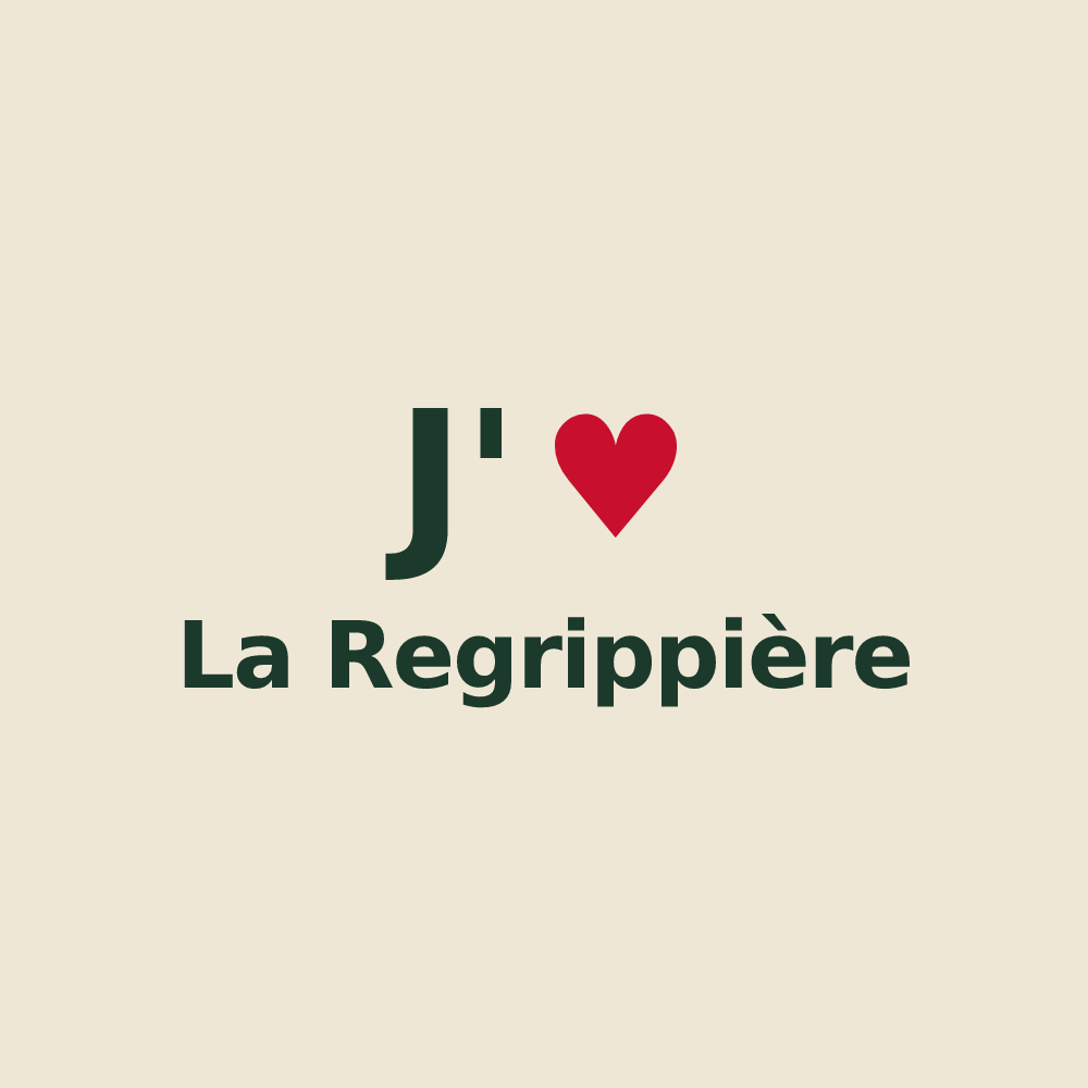 Tote bag personnalisé La Regrippière — design J'aime La Regrippière