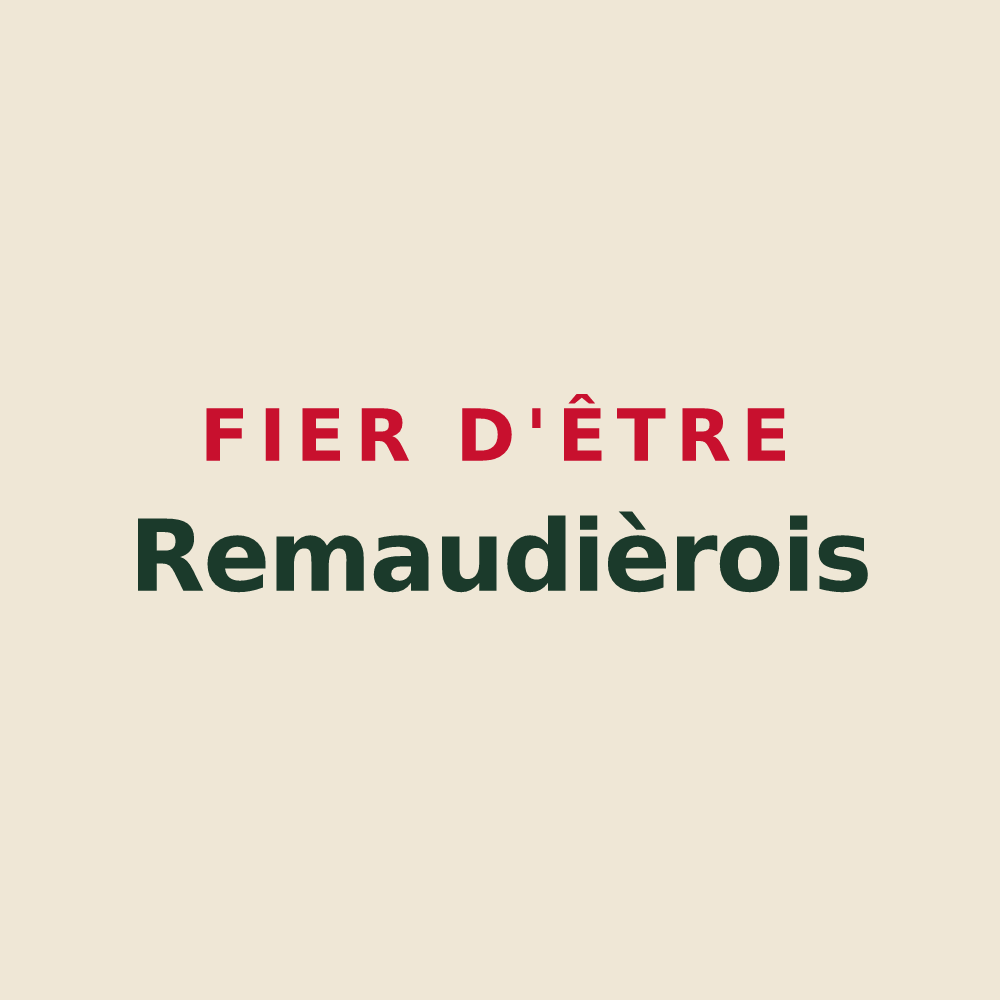 Tote bag « Fier d'être Remaudièrois » — design pour La Remaudière