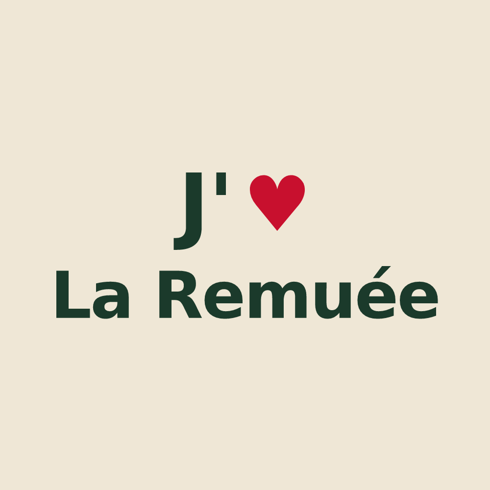 Tote bag personnalisé La Remuée — design J'aime La Remuée