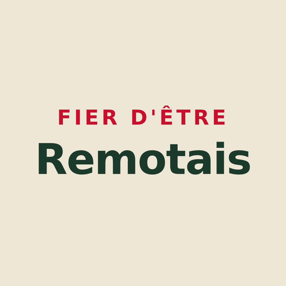 Tote bag « Fier d'être Remotais » — design pour La Remuée