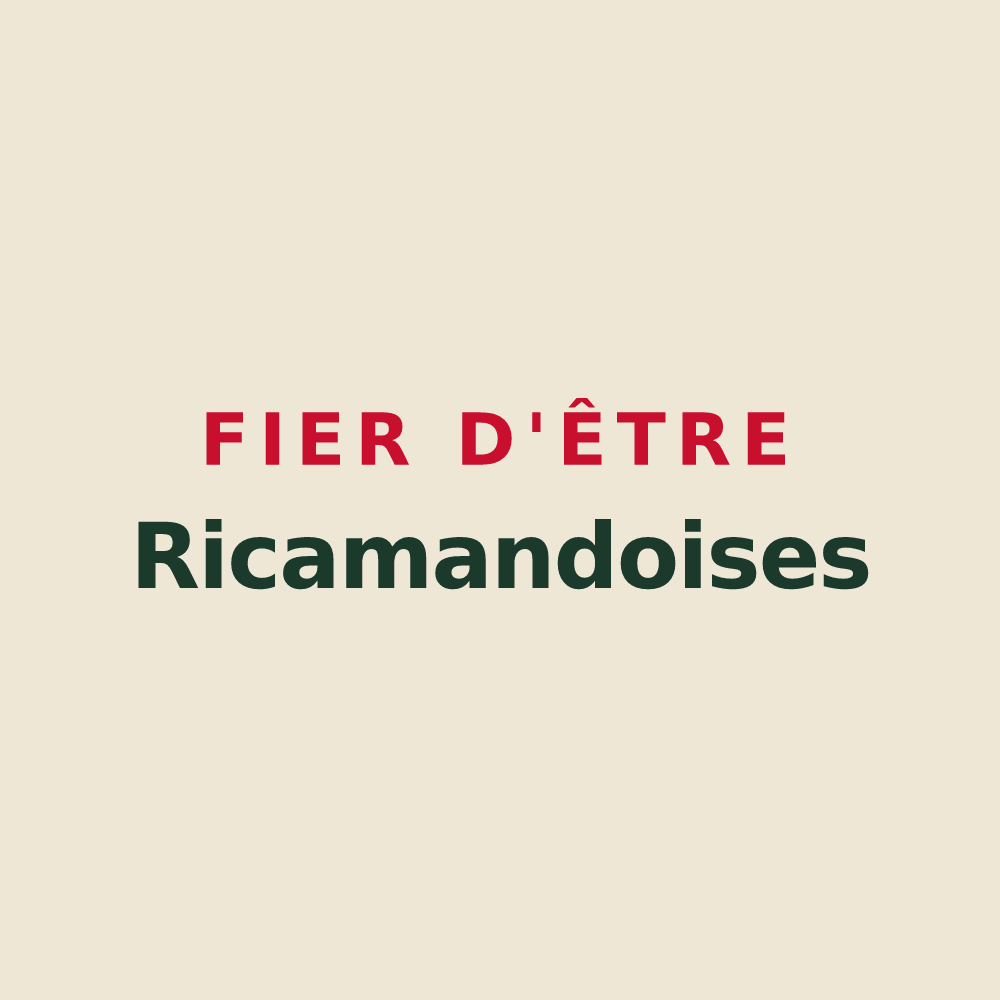 Tote bag « Fier d'être Ricamandoises » — design pour La Ricamarie