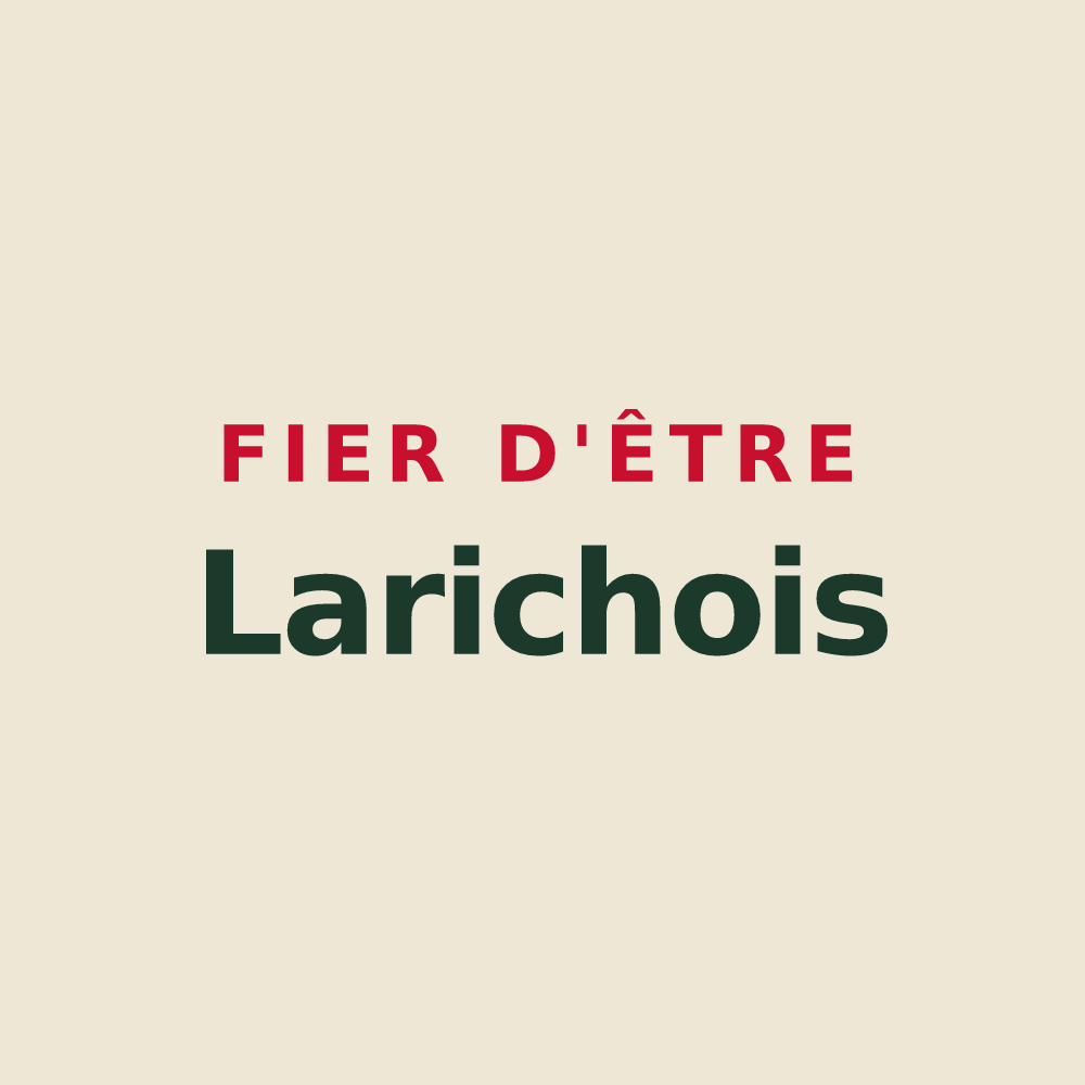 Tote bag « Fier d'être Larichois » — design pour La Riche