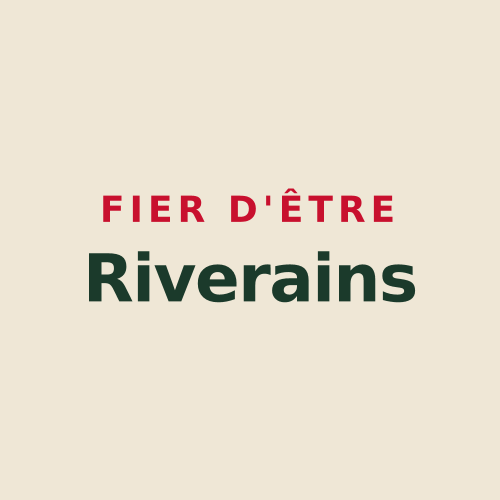 Tote bag « Fier d'être Riverains » — design pour La Rivière