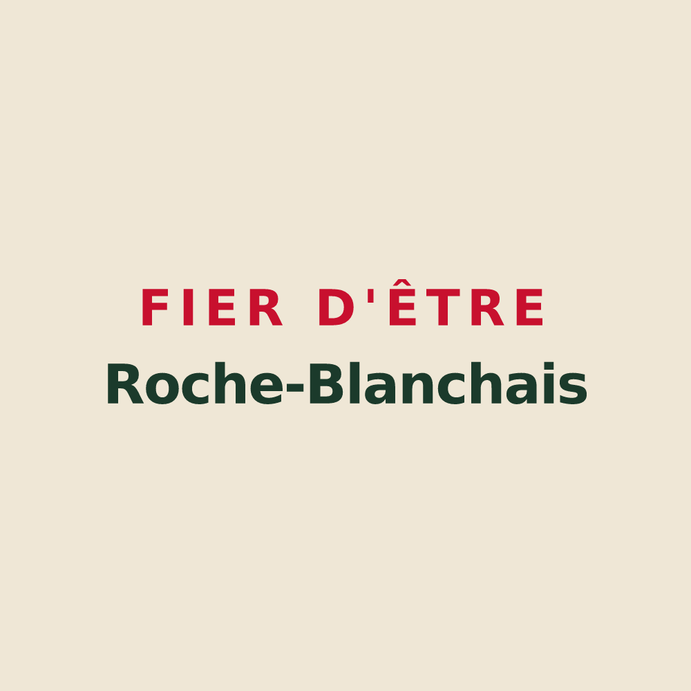 Tote bag « Fier d'être Roche-Blanchais » — design pour La Roche-Blanche