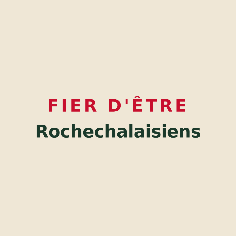 Tote bag « Fier d'être Rochechalaisiens » — design pour La Roche-Chalais