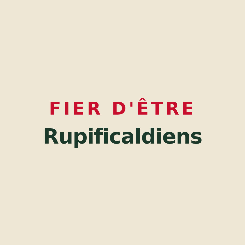 Tote bag « Fier d'être Rupificaldiens » — design pour La Rochefoucauld-en-Angoumois