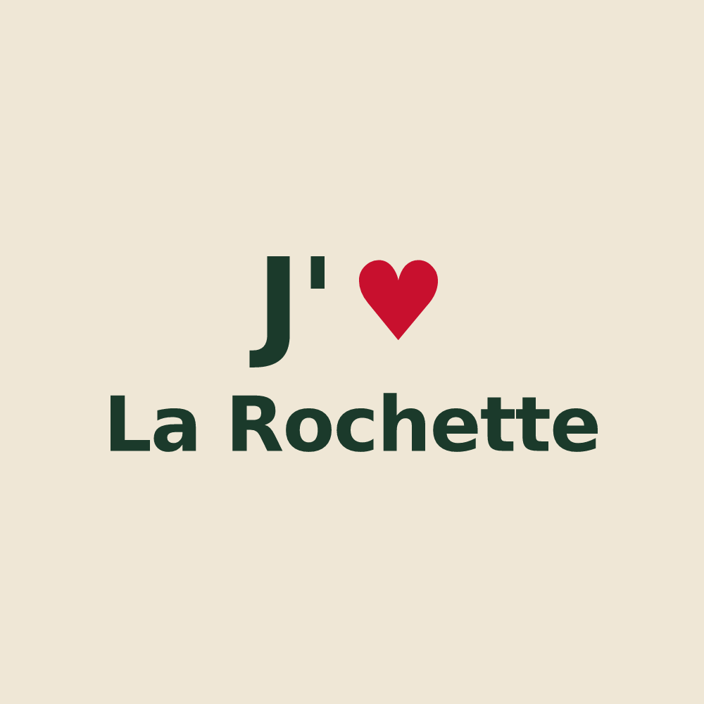 Tote bag personnalisé La Rochette — design J'aime La Rochette