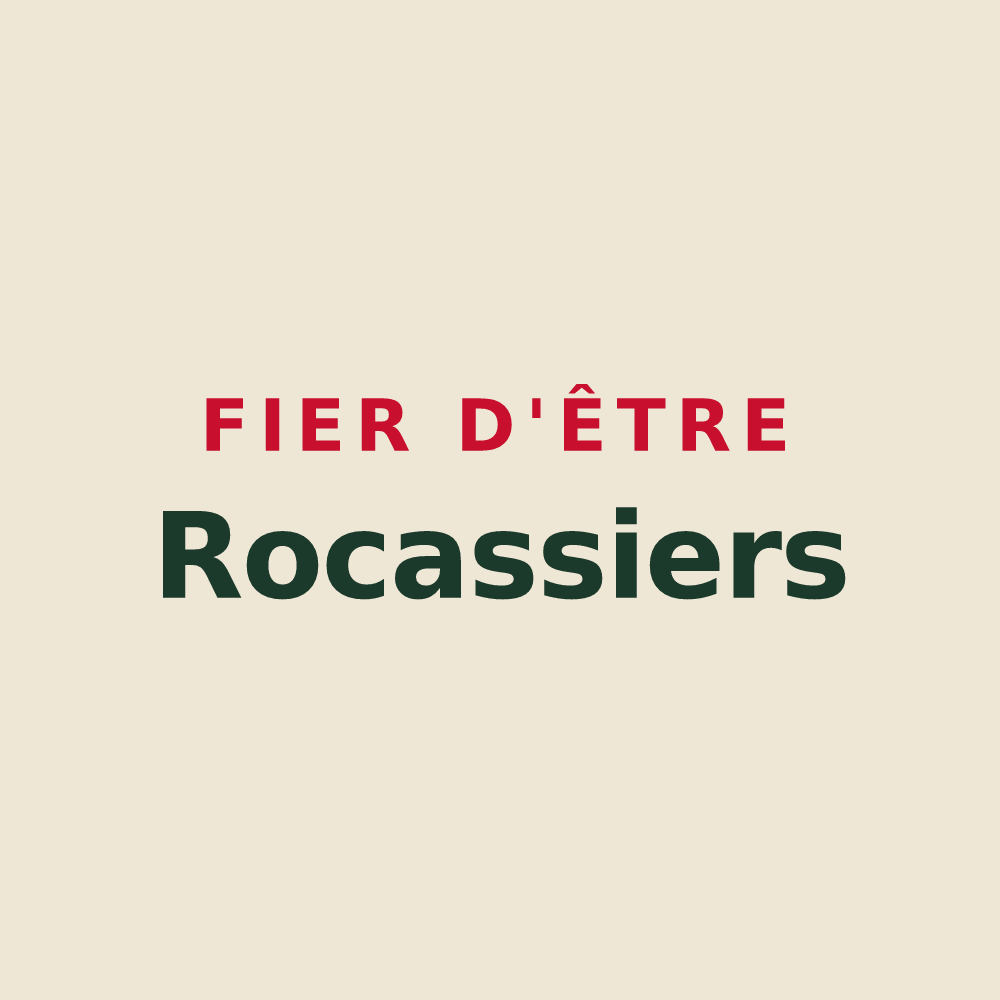 Tote bag « Fier d'être Rocassiers » — design pour La Roque-d'Anthéron