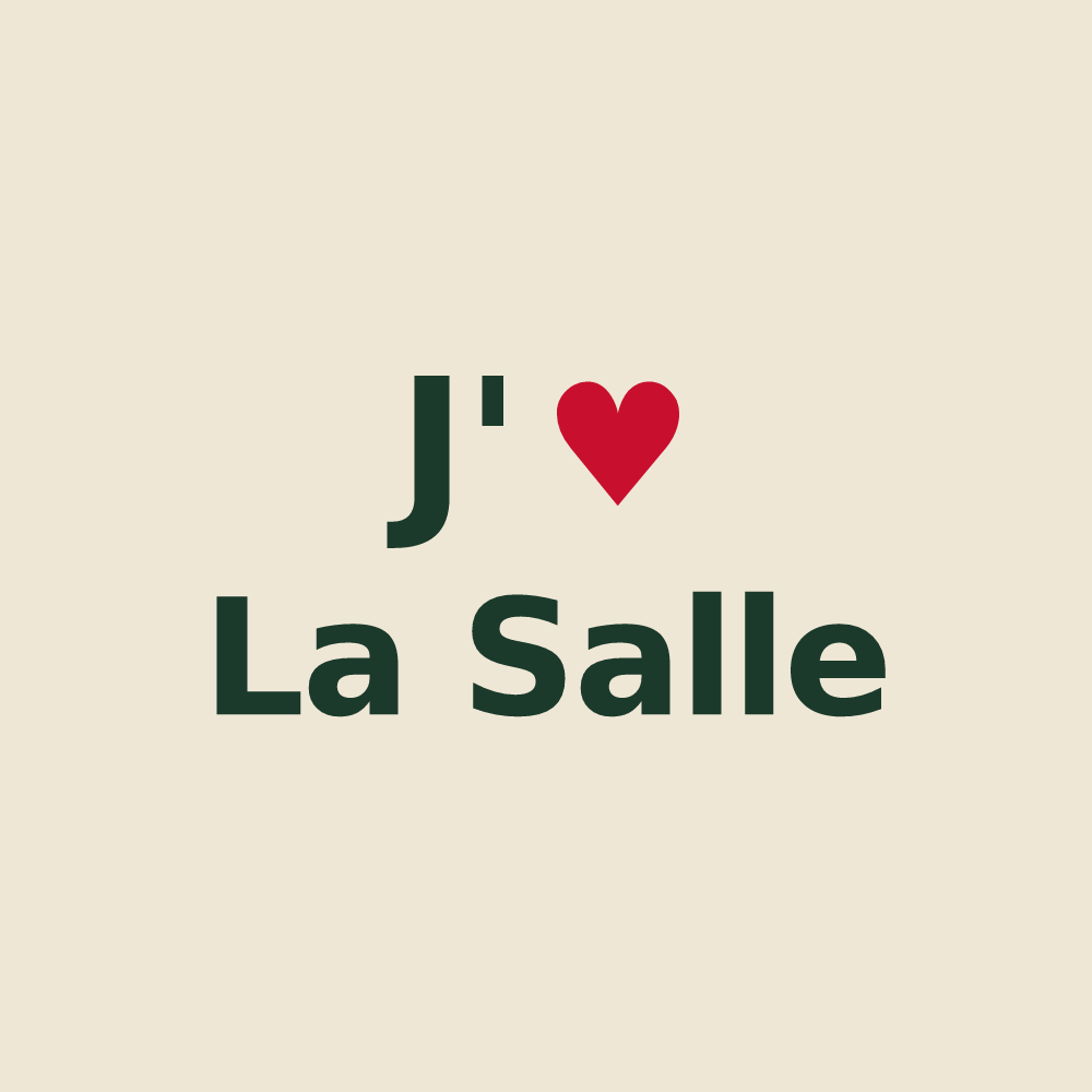Tote bag personnalisé La Salle — design J'aime La Salle