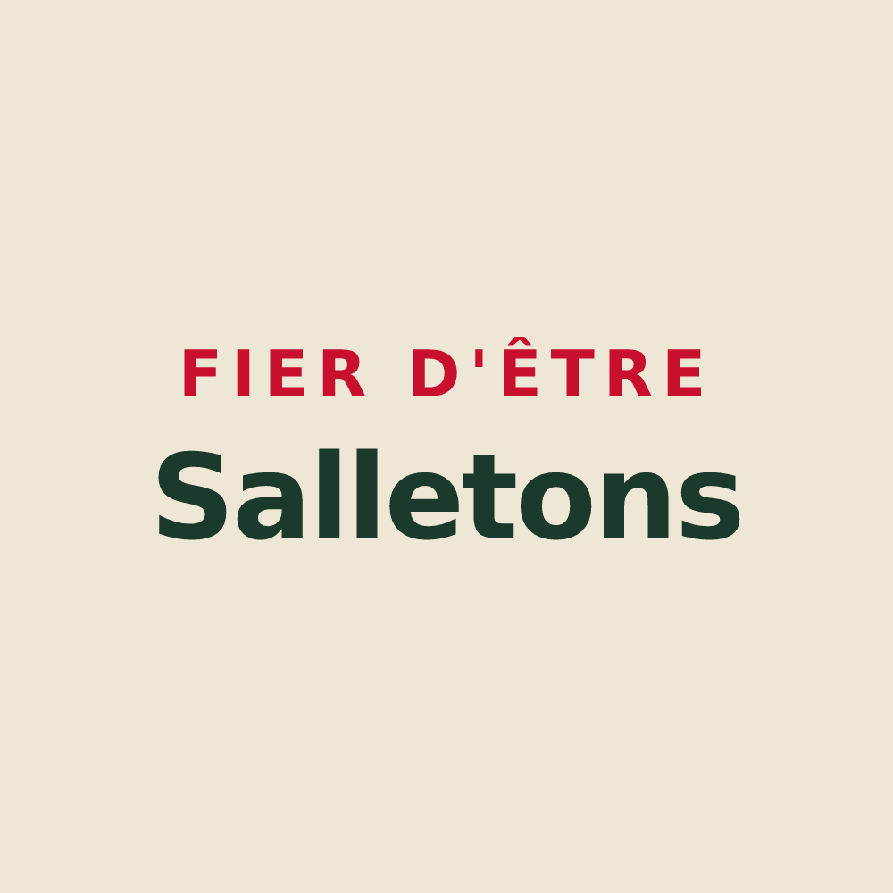 Tote bag « Fier d'être Salletons » — design pour La Salle-en-Beaumont