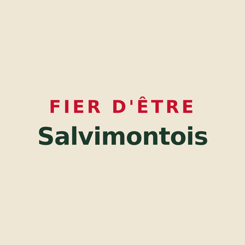 Tote bag « Fier d'être Salvimontois » — design pour La Salvetat-Belmontet