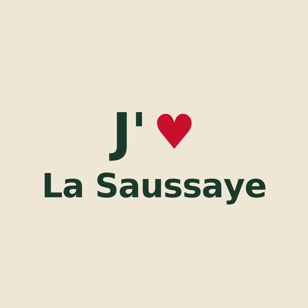 Tote bag personnalisé La Saussaye — design J'aime La Saussaye