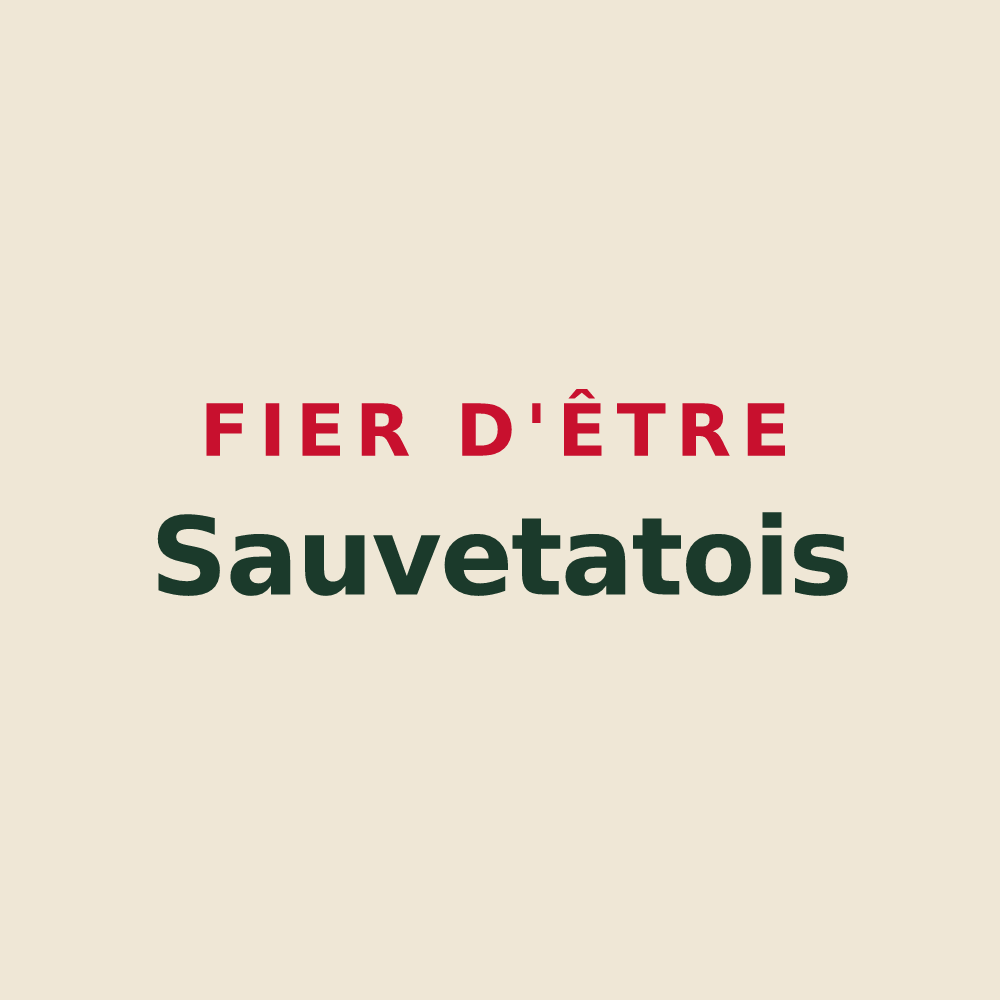 Tote bag « Fier d'être Sauvetatois » — design pour La Sauvetat