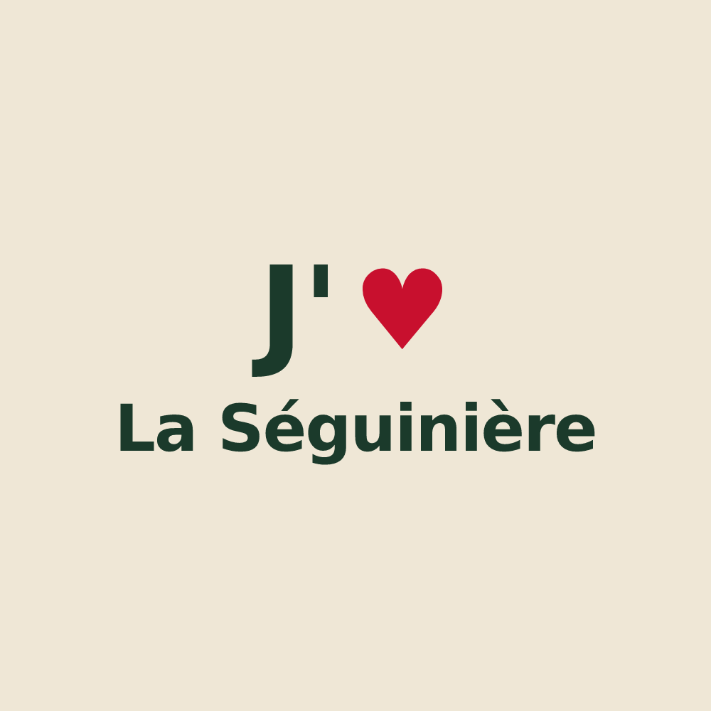 Tote bag personnalisé La Séguinière — design J'aime La Séguinière