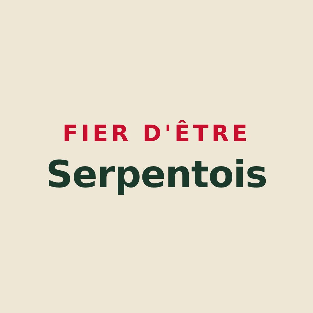 Tote bag « Fier d'être Serpentois » — design pour La Serpent