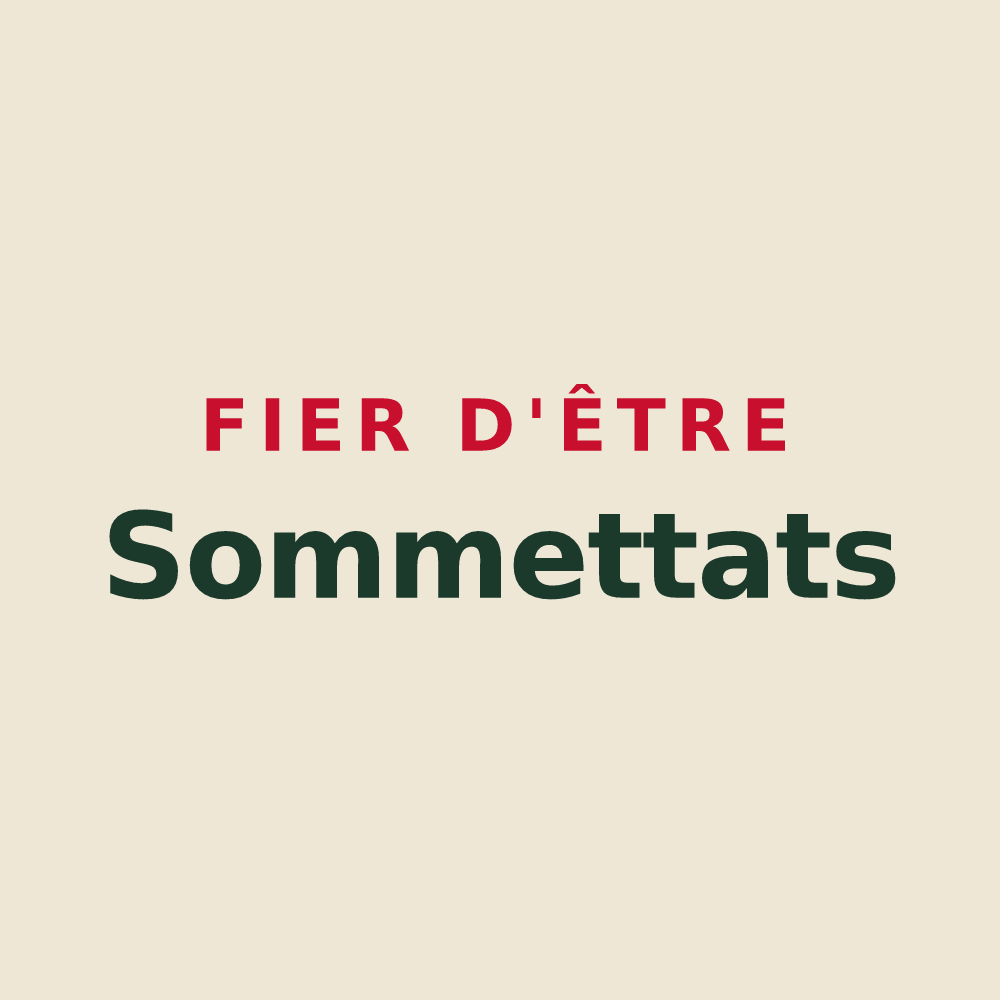Tote bag « Fier d'être Sommettats » — design pour La Sommette
