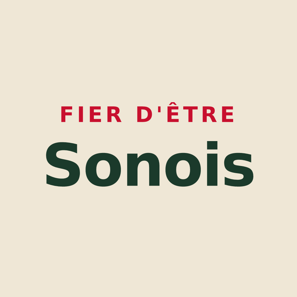 Tote bag « Fier d'être Sonois » — design pour La Sône
