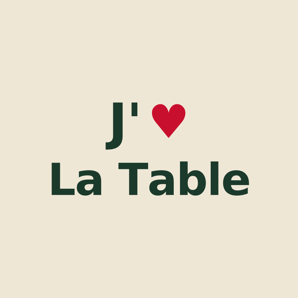 Tote bag personnalisé La Table — design J'aime La Table