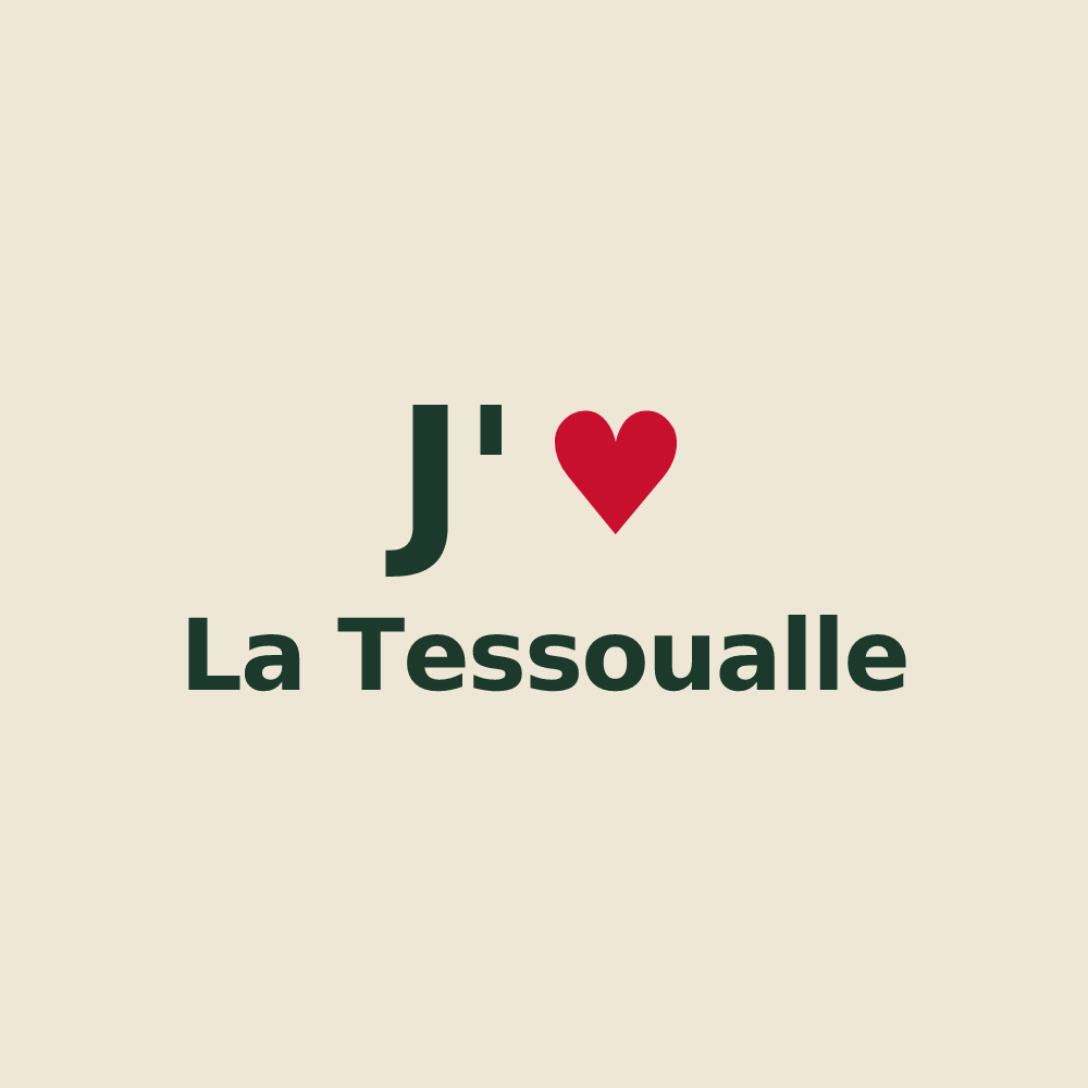 Tote bag personnalisé La Tessoualle — design J'aime La Tessoualle