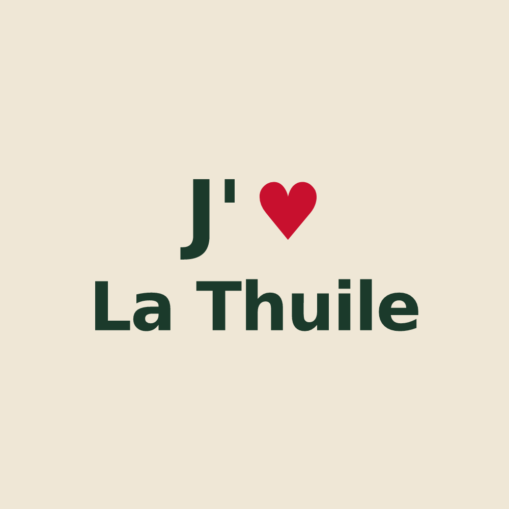 Tote bag personnalisé La Thuile — design J'aime La Thuile