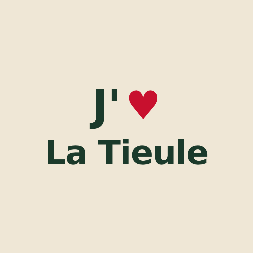 Tote bag personnalisé La Tieule — design J'aime La Tieule