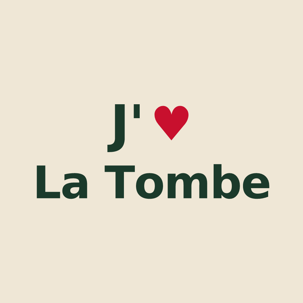 Tote bag personnalisé La Tombe — design J'aime La Tombe