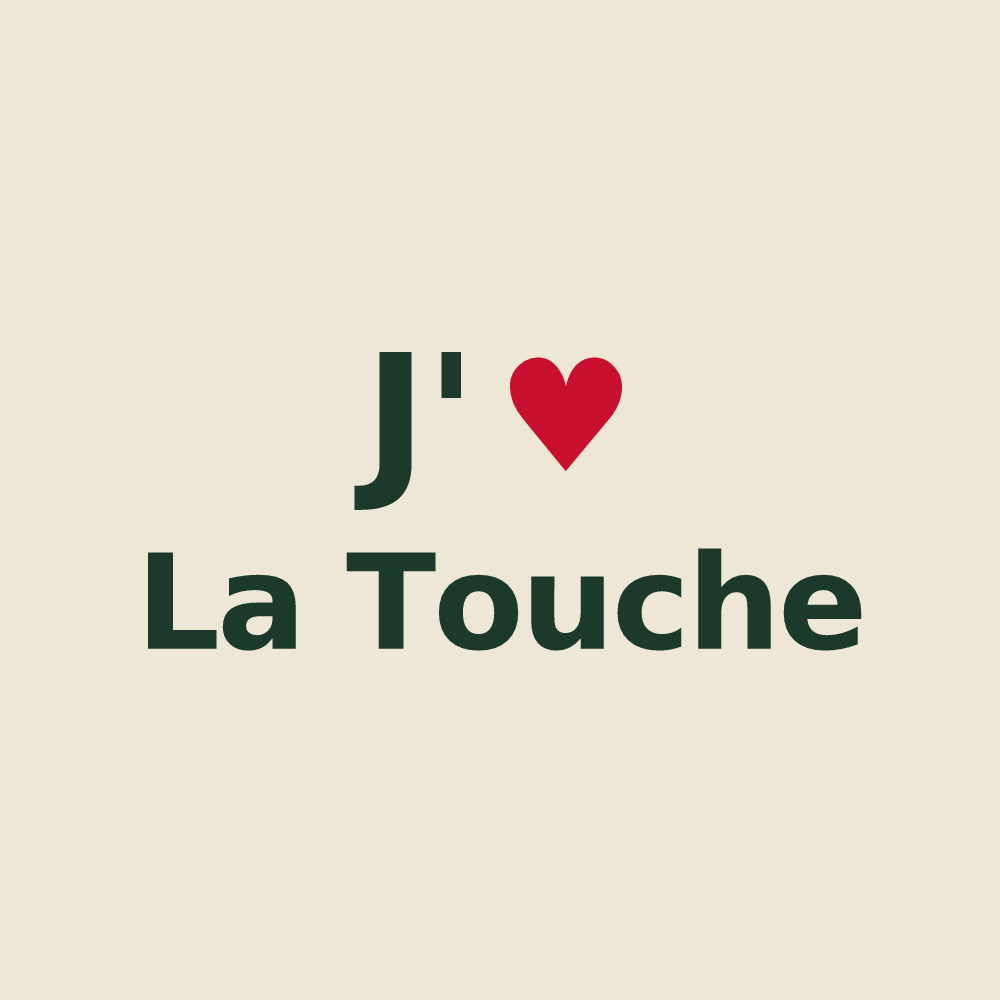 Tote bag personnalisé La Touche — design J'aime La Touche