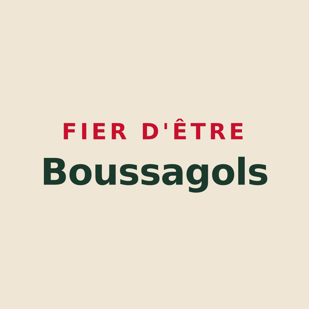 Tote bag « Fier d'être Boussagols » — design pour La Tour-sur-Orb