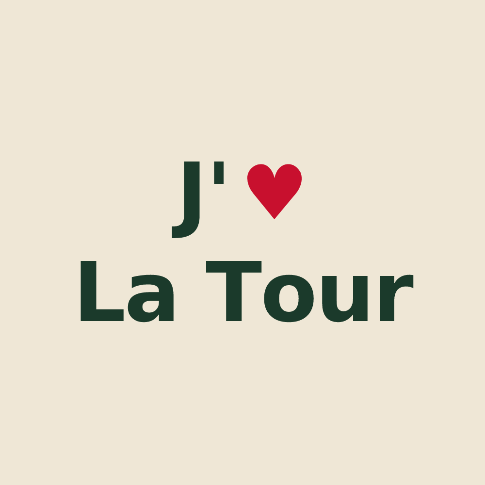 Tote bag personnalisé La Tour — design J'aime La Tour