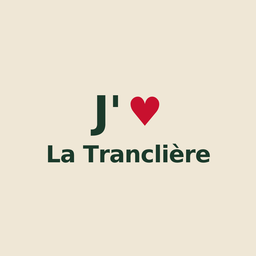 Tote bag personnalisé La Tranclière — design J'aime La Tranclière