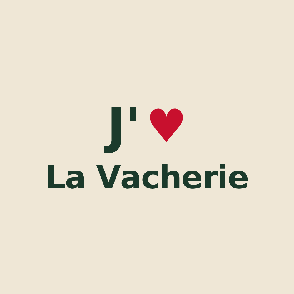 Tote bag personnalisé La Vacherie — design J'aime La Vacherie