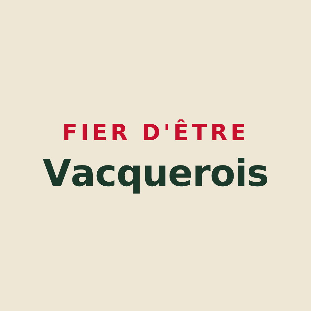 Tote bag « Fier d'être Vacquerois » — design pour La Vacquerie-et-Saint-Martin-de-Castries