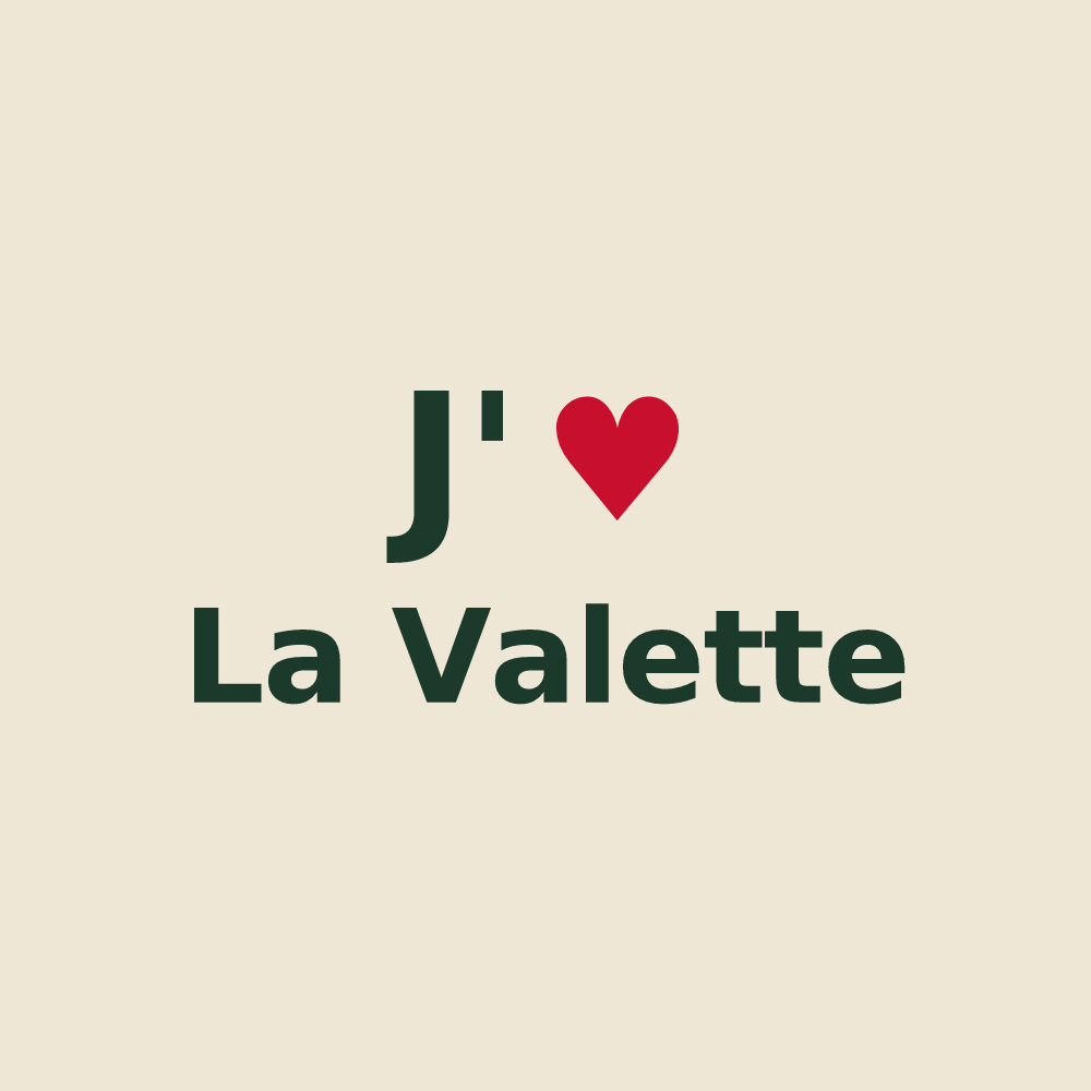 Tote bag personnalisé La Valette — design J'aime La Valette
