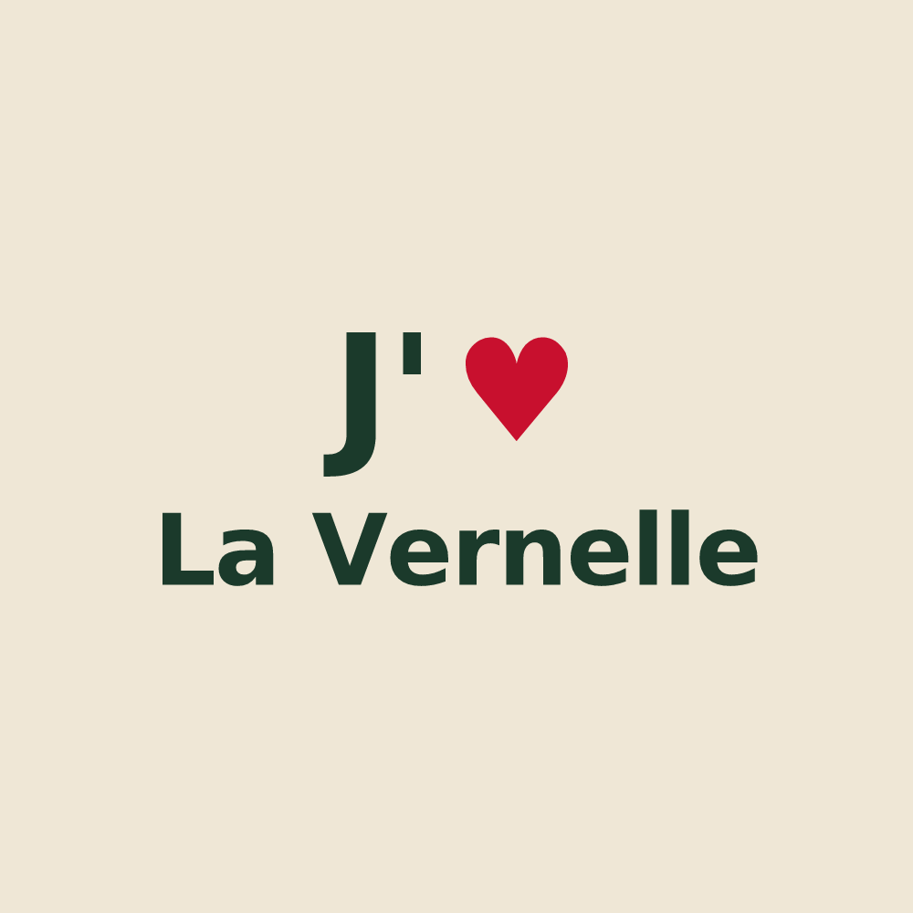 Tote bag personnalisé La Vernelle — design J'aime La Vernelle