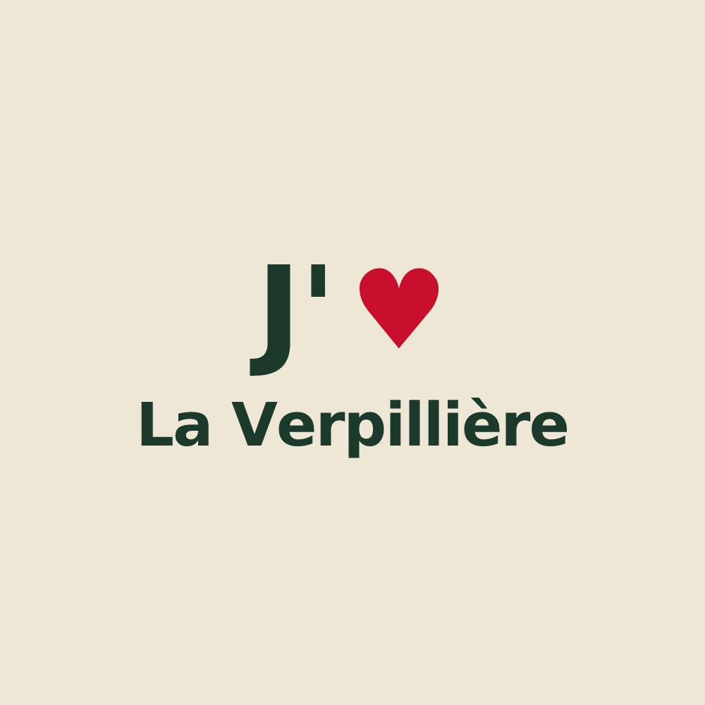 Tote bag personnalisé La Verpillière — design J'aime La Verpillière